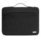 For 13 inch Laptop Zipper Waterproof  Handheld Sleeve Bag (Black) - 1
