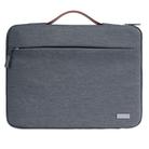 For 13 inch Laptop Zipper Waterproof  Handheld Sleeve Bag (Grey) - 1