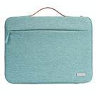 For 14 inch Laptop Zipper Waterproof  Handheld Sleeve Bag (Green) - 1