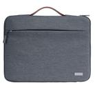 For 14 inch Laptop Zipper Waterproof  Handheld Sleeve Bag (Grey) - 1