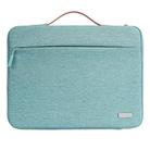 For 16 inch Laptop Zipper Waterproof  Handheld Sleeve Bag (Green) - 1
