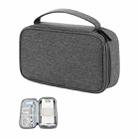 SM03 Medium Size Portable Multifunctional Digital Accessories Storage Bag (Dark Gray) - 1