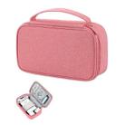 SM03 Medium Size Portable Multifunctional Digital Accessories Storage Bag (Pink) - 1