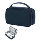 SM03 Medium Size Portable Multifunctional Digital Accessories Storage Bag (Navy Blue) - 1