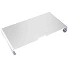 Universal Aluminum Alloy Desktop Height Extender Holder Stand for Laptop, Small Size: 40x21x5cm(Silver) - 3
