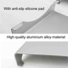Universal Aluminum Alloy Desktop Height Extender Holder Stand for Laptop, Small Size: 40x21x5cm(Silver) - 9