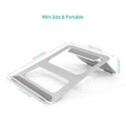Universal Folding Aluminum Alloy Desktop Height Extender Holder Stand for Macbook, Samsung, Sony, Lenovo and other 17 inch and Below Laptops(Silver) - 3