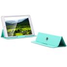 Multi-function Portable Ultrathin Foldable Heat Dissipation Mobile Phone Desktop Holder Laptop Stand (Mint Green) - 1