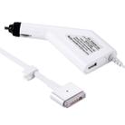 85W 20V 4.25A 5 Pin T Style MagSafe 2 Car Charger with 1 USB Port for Apple Macbook A1398 / A1424 / MC975 / MC976 / ME664 / ME665, Length: 1.7m (White) - 1