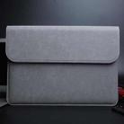 Horizontal Matte Leather Laptop Inner Bag for MacBook Air 11.6 inch A1465 (2012 - 2015) / A1370 (2010 - 2011)(Dark Gray) - 1