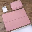 2 in 1 Horizontal Matte Leather Laptop Inner Bag + Power Bag for MacBook Air 11.6 inch A1465 (2012 - 2015) / A1370 (2010 - 2011)(Pink) - 1