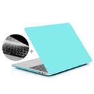 ENKAY Hat-Prince 2 in 1 Frosted Hard Shell Plastic Protective Case + Europe Version Ultra-thin TPU Keyboard Protector Cover for 2016 MacBook Pro 15.4 Inch with Touch Bar (A1707) (Blue) - 1