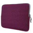 For Macbook Pro 13.3 inch with Touch Bar Laptop Bag Soft Portable Package Pouch(Purple) - 1