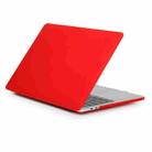 Laptop Frosted Style PC Protective Case for MacBook Pro 15.4 inch A1990 (2018)(Red) - 1