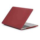 Laptop Frosted Style PC Protective Case for MacBook Pro 15.4 inch A1990 (2018)(Wine Red) - 1