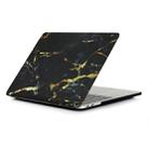 Black Gold Texture Marble Pattern Laptop Water Decals PC Protective Case for Macbook Pro 13.3 inch A1989 (2018) / A1706 / A1708 / A2159 / A2289 / A2251 / A2338 - 1
