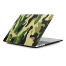 Green Camouflage Pattern Laptop Water Decals PC Protective Case for Macbook Pro 13.3 inch A1989 (2018) / A1706 / A1708 / A2159 / A2289 / A2251 / A2338 - 1