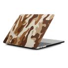 Brown Camouflage Pattern Laptop Water Decals PC Protective Case for MacBook Pro 15.4 inch A1990 (2018) / A1707 - 1