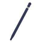 Anti-lost Cap Touch Screen Silicone Protective Cover for Apple Pencil 1(Dark Blue) - 1