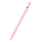 Anti-lost Cap Touch Screen Silicone Protective Cover for Apple Pencil 1(Pink) - 1