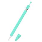 Anti-lost Cap Silicone Protective Cover for Apple Pencil 1(Green) - 1