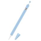 Anti-lost Cap Silicone Protective Cover for Apple Pencil 1(Sky Blue) - 1
