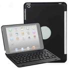 F1 For iPad mini 3 / 2 / 1 Laptop Version Plastic Bluetooth Keyboard Tablet Case (Black) - 1