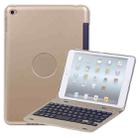 F1+ For iPad mini 5 / 4 Laptop Version Plastic Bluetooth Keyboard Tablet Case(Gold) - 1