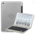 F1+ For iPad mini 5 / 4 Laptop Version Plastic Bluetooth Keyboard Tablet Case(Silver) - 1