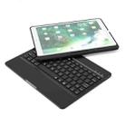 F360 For iPad Pro 10.5 inch & iPad Air 10.5 inch Rotatable Colorful Backlight Laptop Version Aluminum Alloy Bluetooth Keyboard Tablet Case (Black) - 1