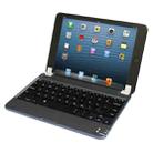 P1302 For iPad mini 3 / 2 / 1 Plug-in Card Slot Plastic Bluetooth Keyboard Tablet Case with Stand Function (Grey) - 4