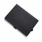 For Microsoft Surface Pro 7 / 7+ Twill Texture Magnetic Horizontal Flip PU Leather Case with Pen Slot & Holder (Black) - 1