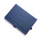 For Microsoft Surface Pro 7 / 7+ Twill Texture Magnetic Horizontal Flip PU Leather Case with Pen Slot & Holder (Blue) - 1