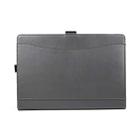 For Microsoft Surface Pro 7 / 7+ Microfiber Lambskin Texture Magnetic Horizontal Flip Leather Case with Pen Slot & Holder (Grey) - 1