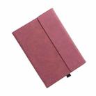 For Microsoft Surface Pro 7 / 7+ South African Sheepskin Magnetic Horizontal Flip Leather Case with Pen Slot & Holder (Red) - 1