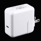 29W USB-C / Type-C 3.1 Port Power Charger Adapter, US Plug(White) - 1