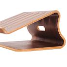 SamDi Artistic Wood Grain Desktop Heat Radiation Holder Stand Cradle for Apple Macbook, ASUS, Lenovo(Coffee) - 7