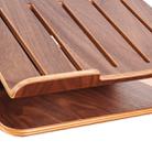 SamDi Artistic Wood Grain Desktop Heat Radiation Holder Stand Cradle for Apple Macbook, ASUS, Lenovo(Coffee) - 8