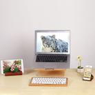 SamDi Artistic Wood Grain Desktop Heat Radiation Holder Stand Cradle for Apple Macbook, ASUS, Lenovo(Brown) - 4
