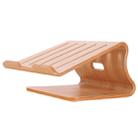 SamDi Artistic Wood Grain Desktop Heat Radiation Holder Stand Cradle for Apple Macbook, ASUS, Lenovo(Brown) - 5