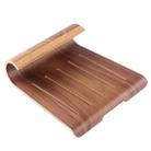 SamDi Artistic Wood Grain Walnut Desktop Heat Radiation Holder Stand Cradle, For iPad, Tablet, Notebook(Coffee) - 4