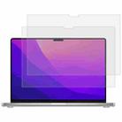 2 PCS 9H Laptop Screen Explosion-proof Tempered Glass Protective Film For MacBook Pro 14.2 inch A2442/A2779 - 1