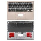 For Macbook Air 13 2020 M1 A2337 C-side Cover + UK Edition Key Board (Gold) - 1