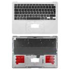 For Macbook Air 13 A2179 2020 C-side Cover + UK Edition Key Board(Silver) - 1