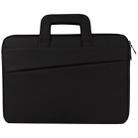 ST03S 13.3 inch Double Side Pockets Wearable Oxford Cloth Soft Handle Portable Laptop Tablet Bag(Black) - 1