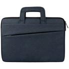 ST03S 14.1 inch Double Side Pockets Wearable Oxford Cloth Soft Handle Portable Laptop Tablet Bag(Navy Blue) - 1