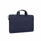 ST03S 15.4 inch Double Side Pockets Wearable Oxford Cloth Soft Handle Portable Laptop Tablet Bag(Navy Blue) - 1