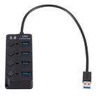 4 Ports USB 3.0 Hi Speed Multi Hub Expansion with Switch for PC & Laptop - 1