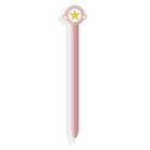 Cute Cartoon Silicone Protective Cover for Apple Pencil 2(Five-pointed Star Pink)) - 1
