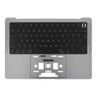 For MacBook Pro 14 inch 2021 A2442 / 2023 A2779 Big Enter Version UK Keyboard with C Shell (Grey) - 2